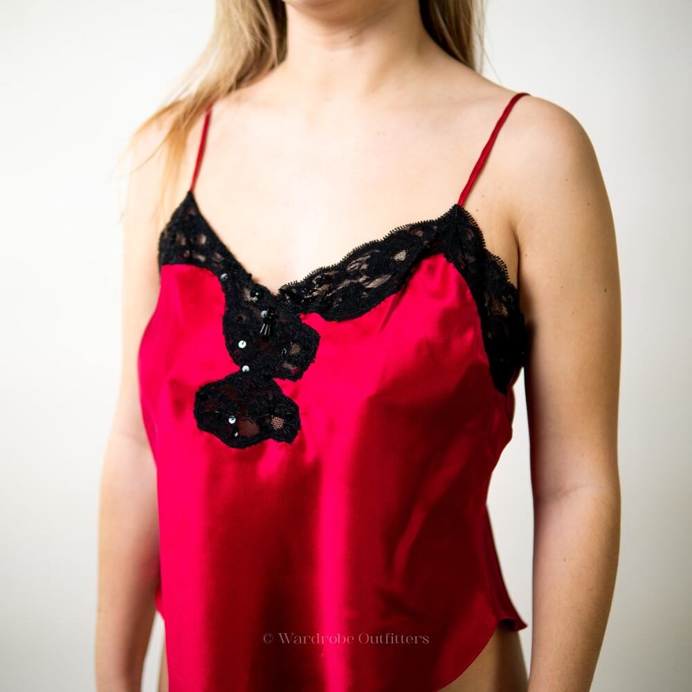 Vintage Victoria's Secret Gold Label Babydoll Cami Lingerie - M - Picture 4 of 6